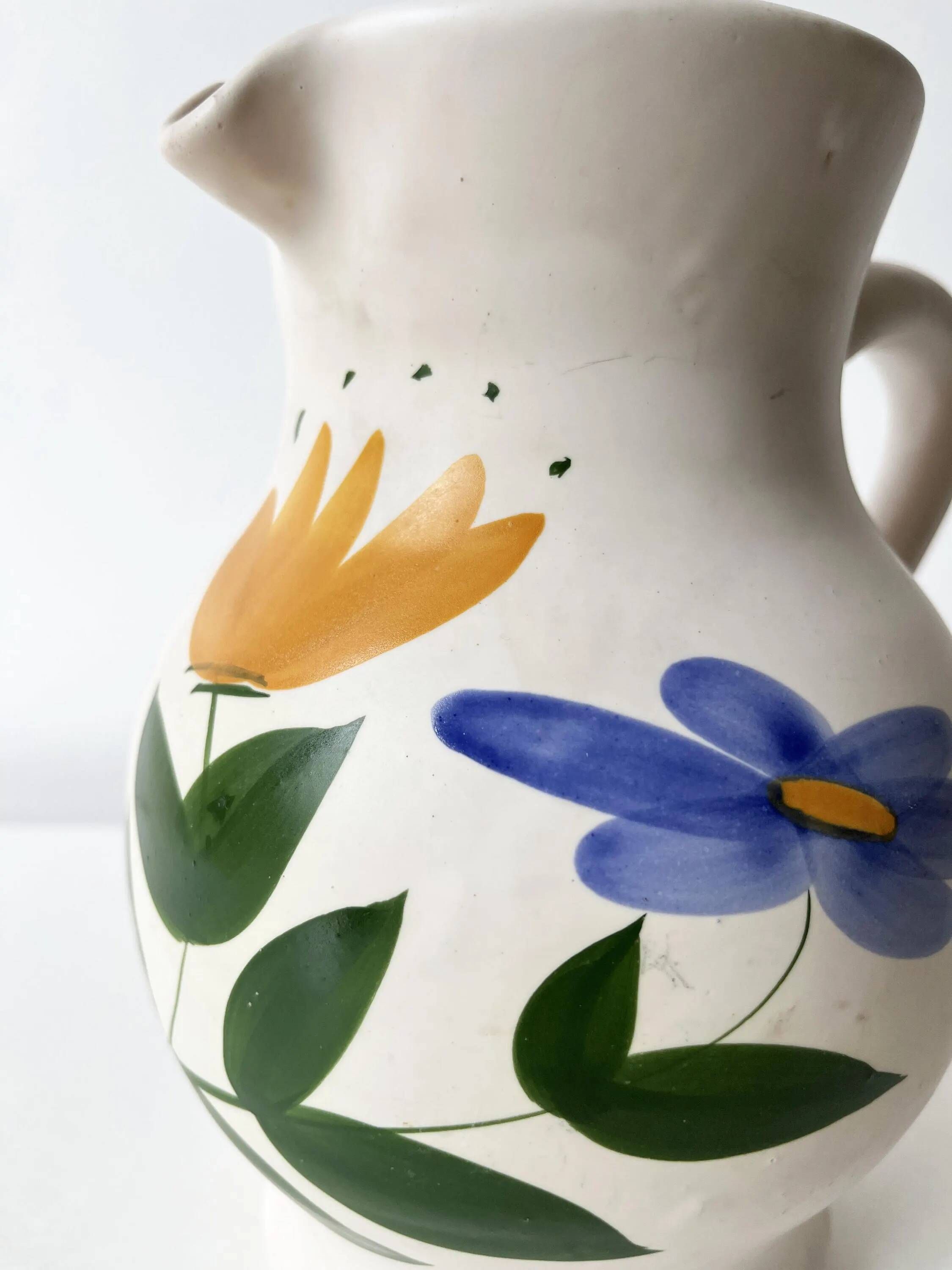 Ceramic carafe or jug 1960 Marais Pottery