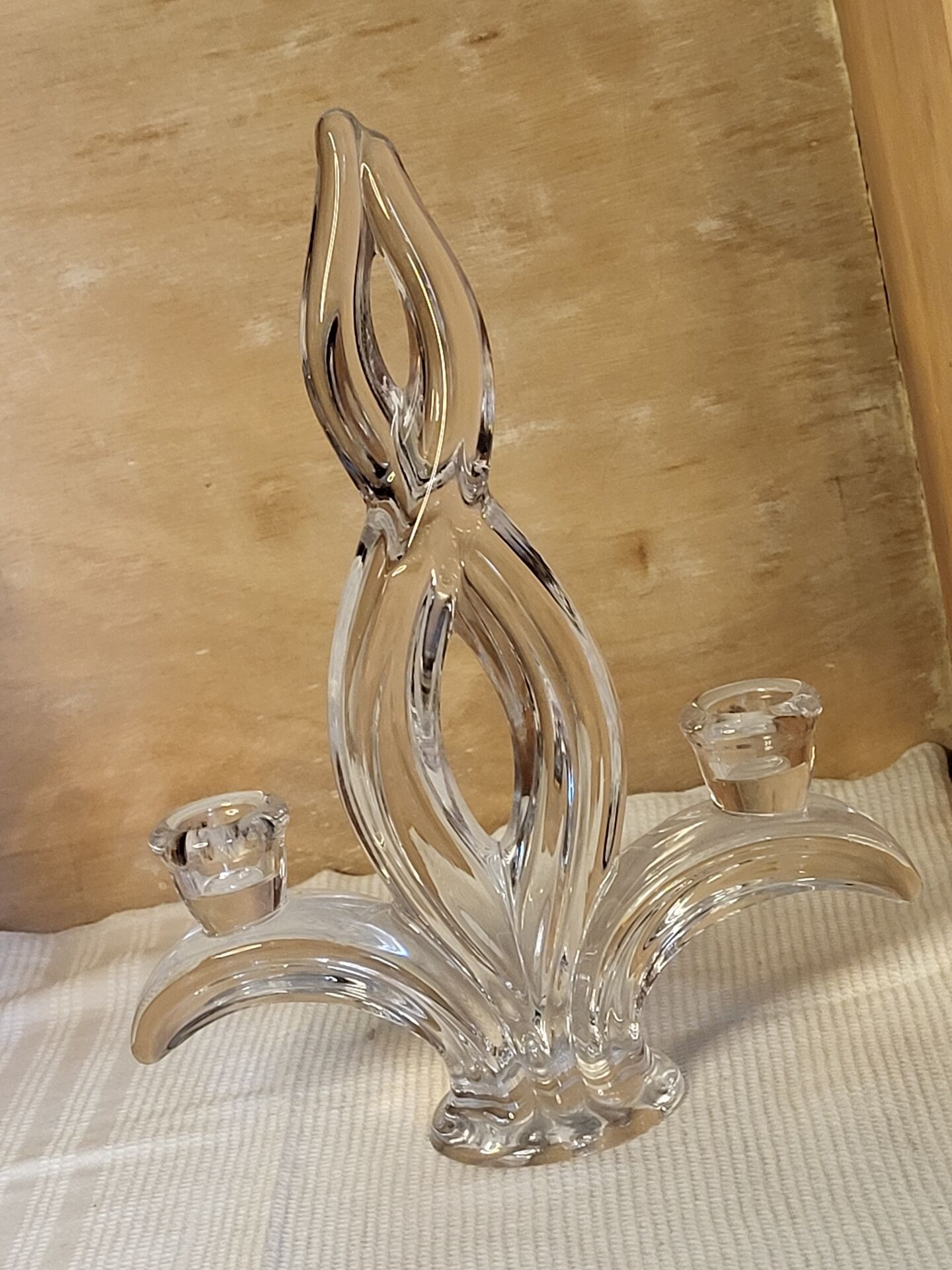 Crystal candle holders