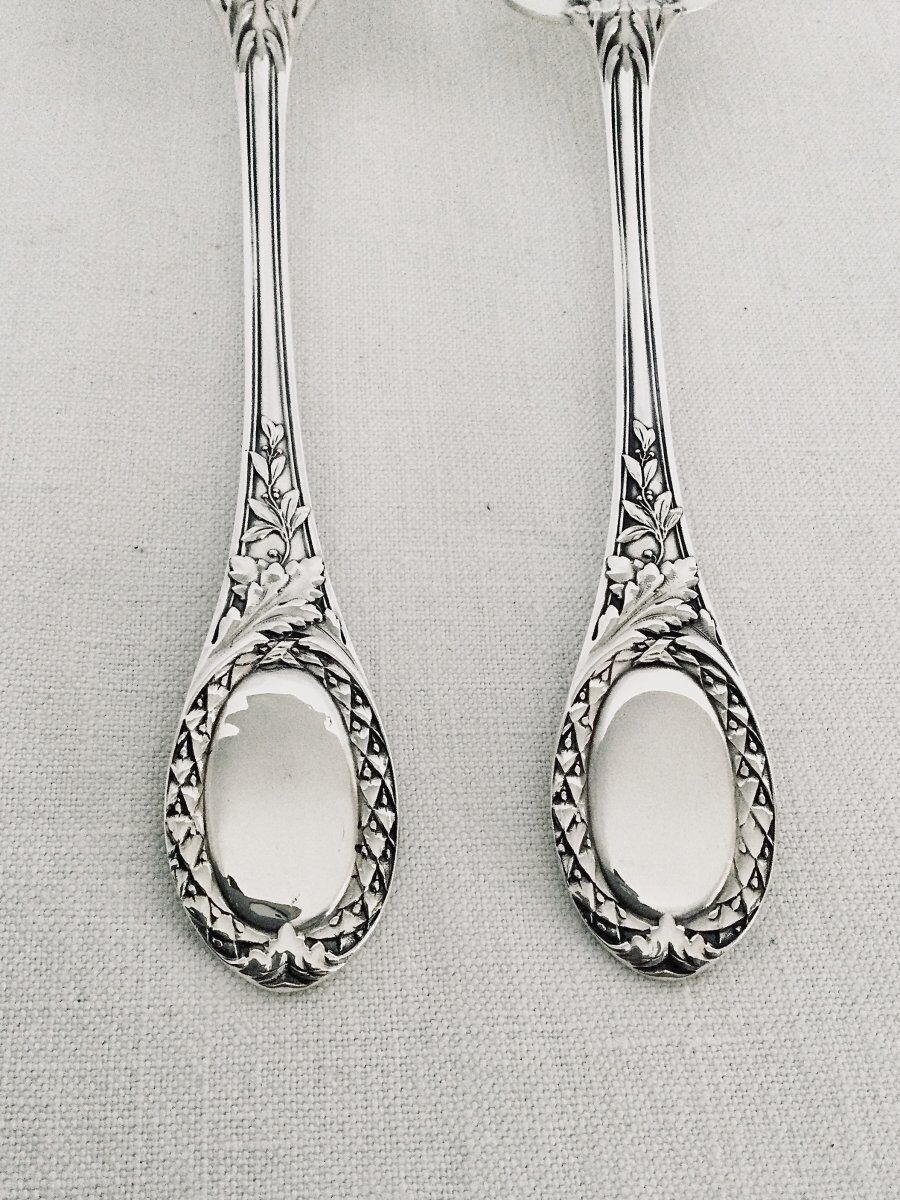 Couverts de service à poisson en argent massif, Émile Puiforcat