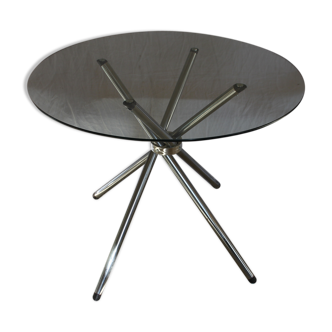 Table glass and chrome