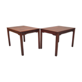 Paire de tables d'appoint en bois de rose d’Alberts Tibro années 1970