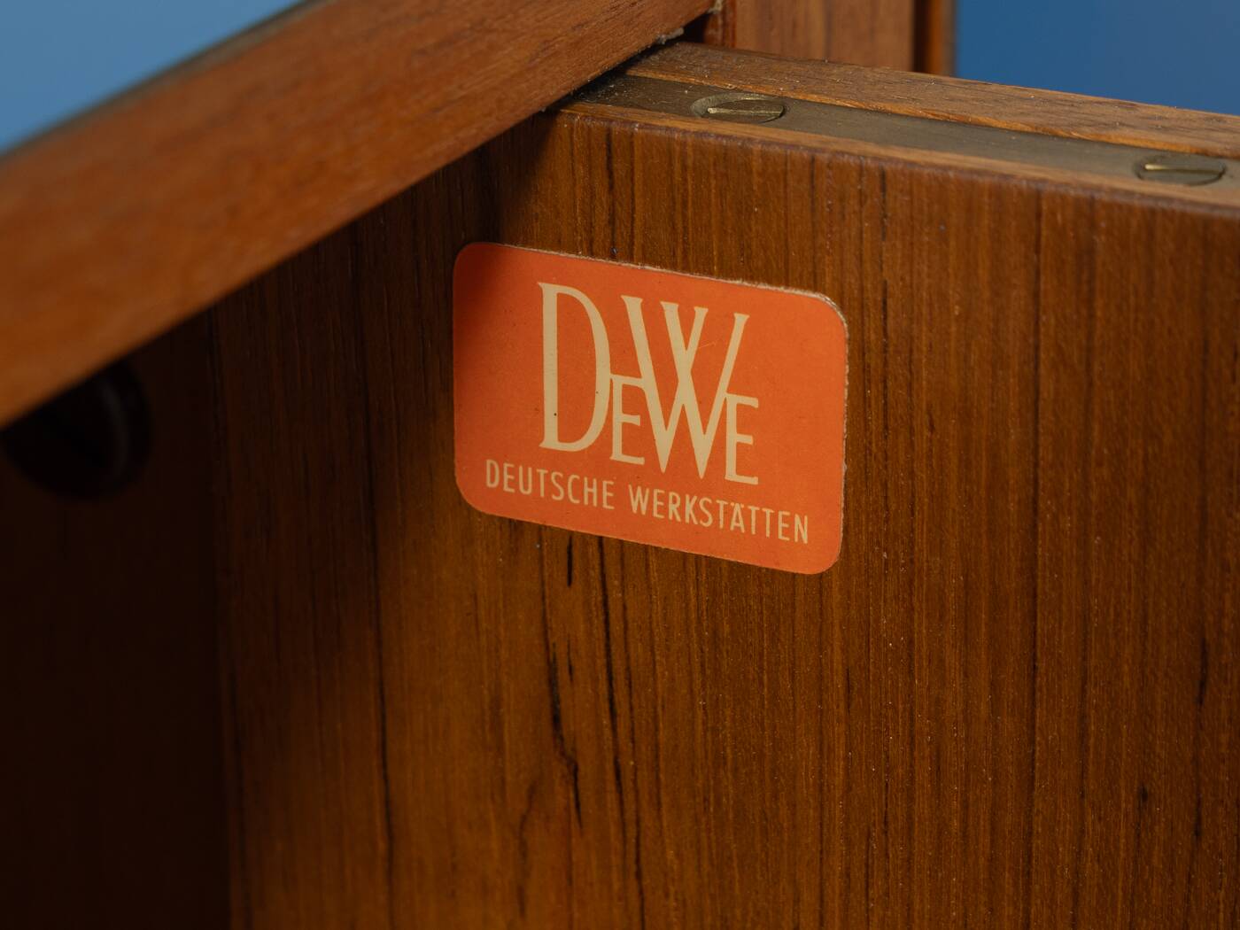 60s Blue Sideboard by DeWe