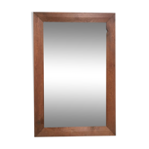 Miroir ancien avec cadre en bois brut 100x67cm