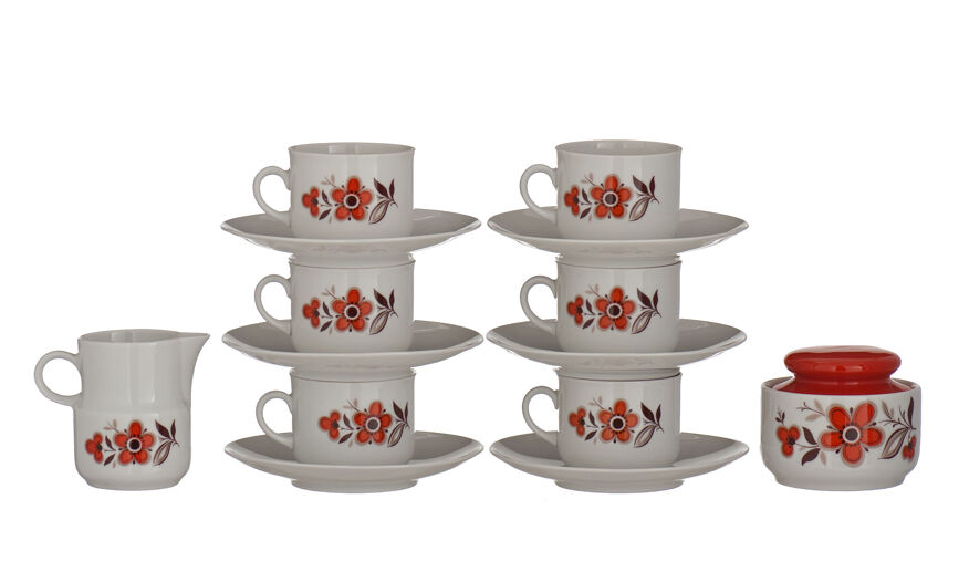 Service à café porcelaine Bavaria Schumann Arzberg 14 pièces vintage 1970 |  Selency