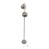 Eyeball floor lamp in chromed metal