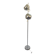 Eyeball floor lamp in chromed metal