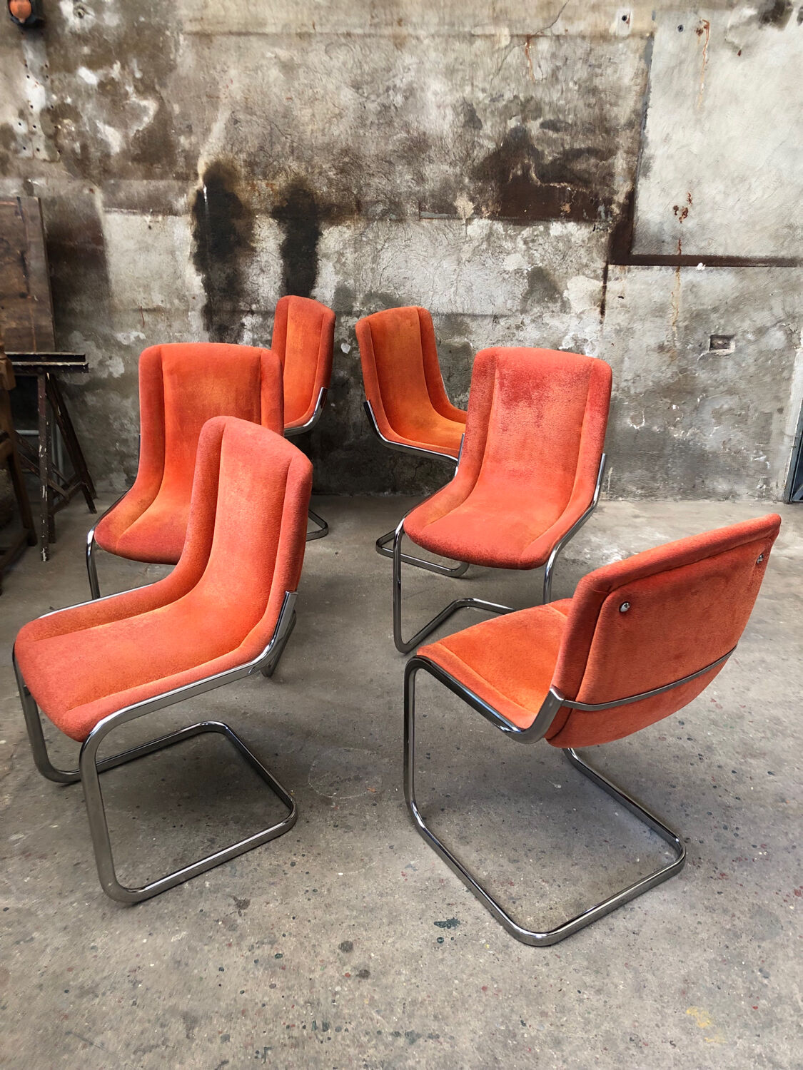 Vintage Willy Rizzo Chairs Circa 1970