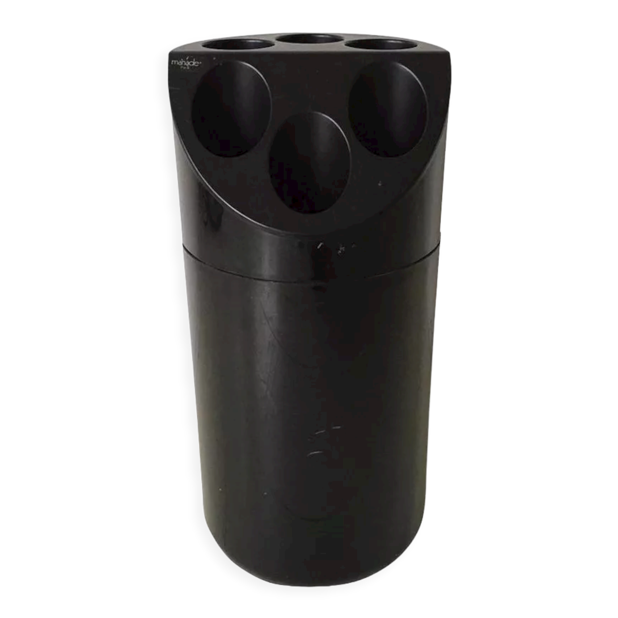 Midcentury black ‘Manade' umbrella stand, Paris