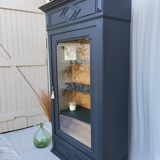 Glass dresser with drawer