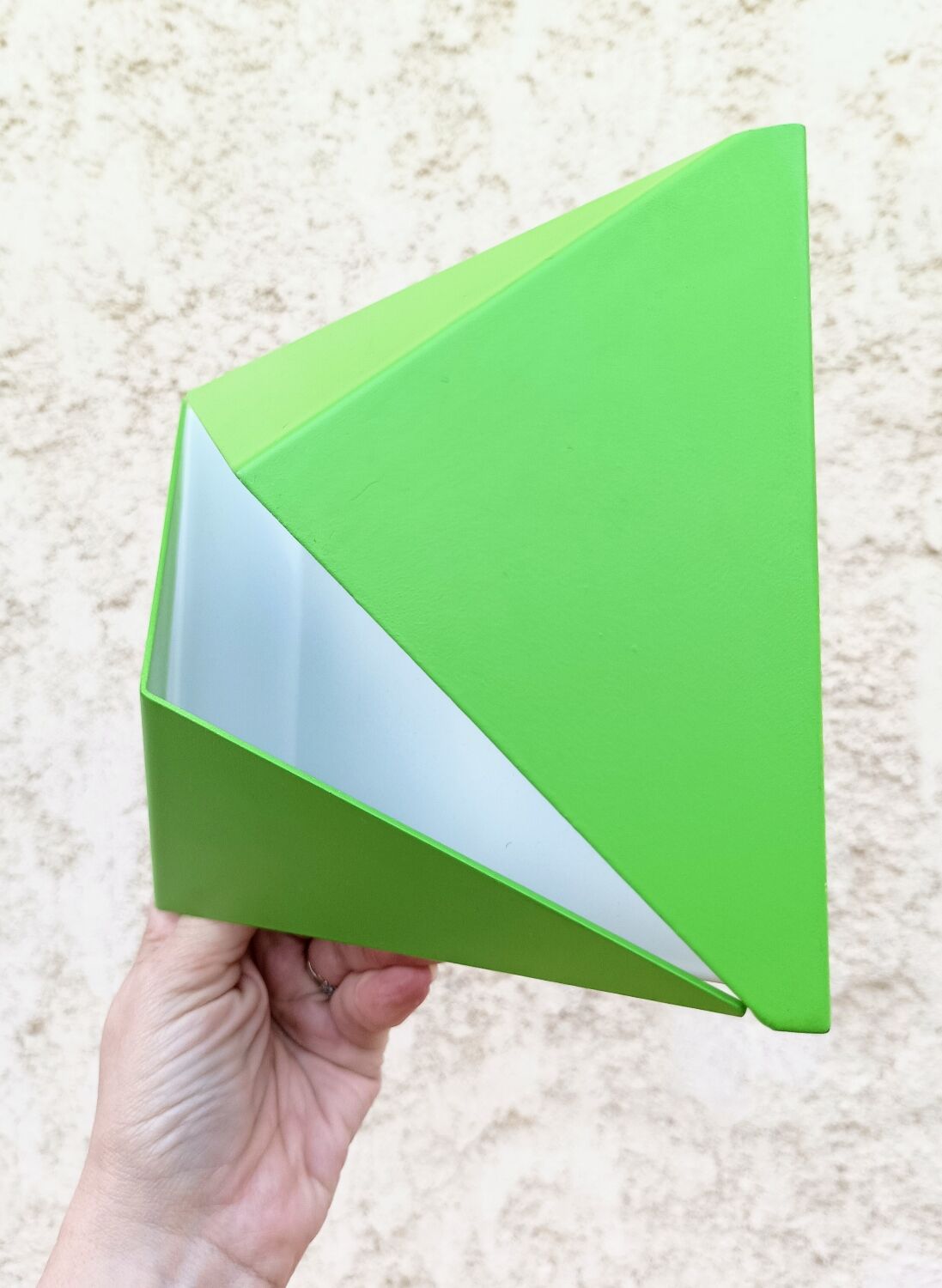 Wall lamp shape vintage origami