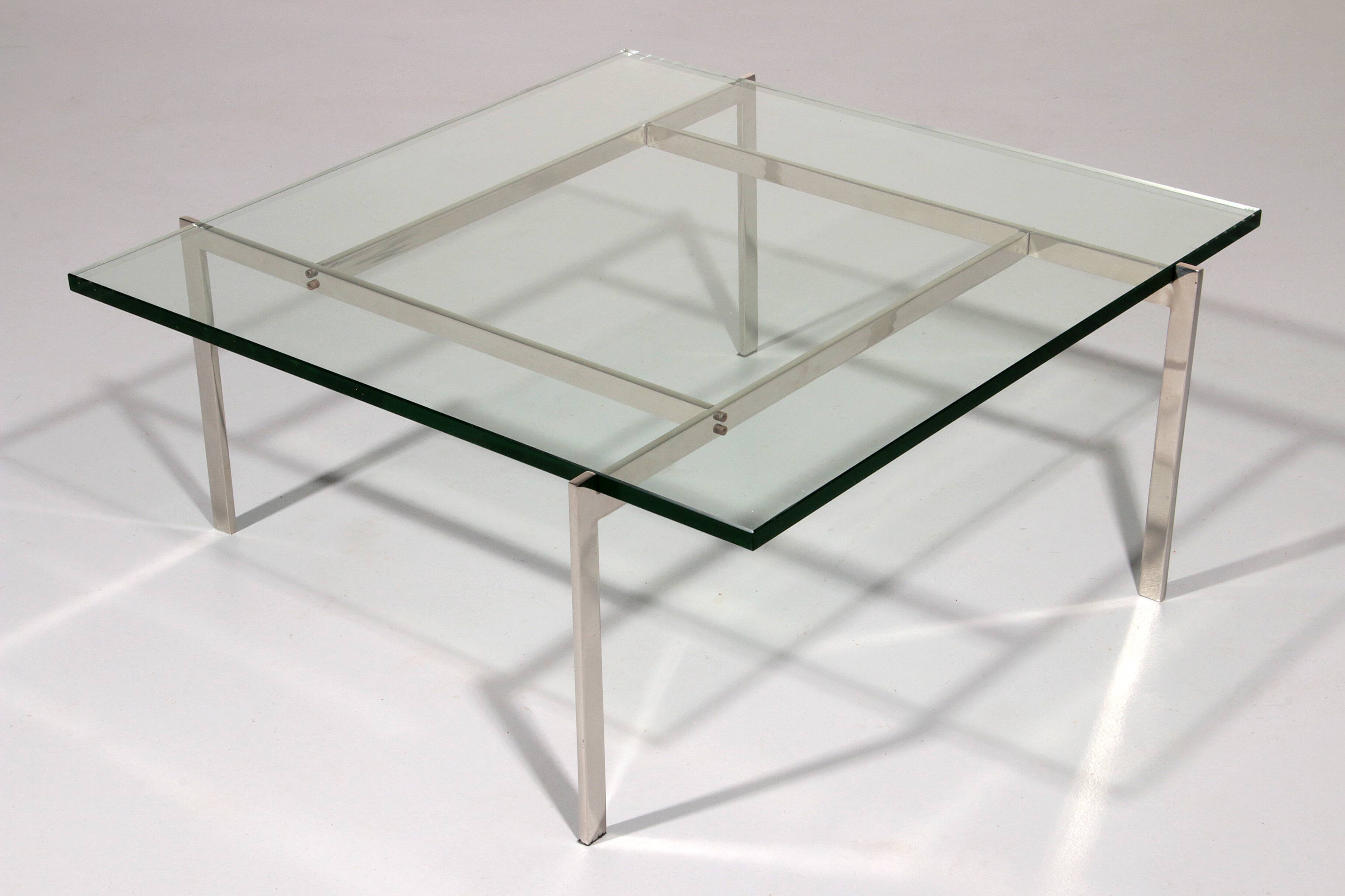 Coffee table by Poul Kjærholm model PK61 made in Denmark 1960