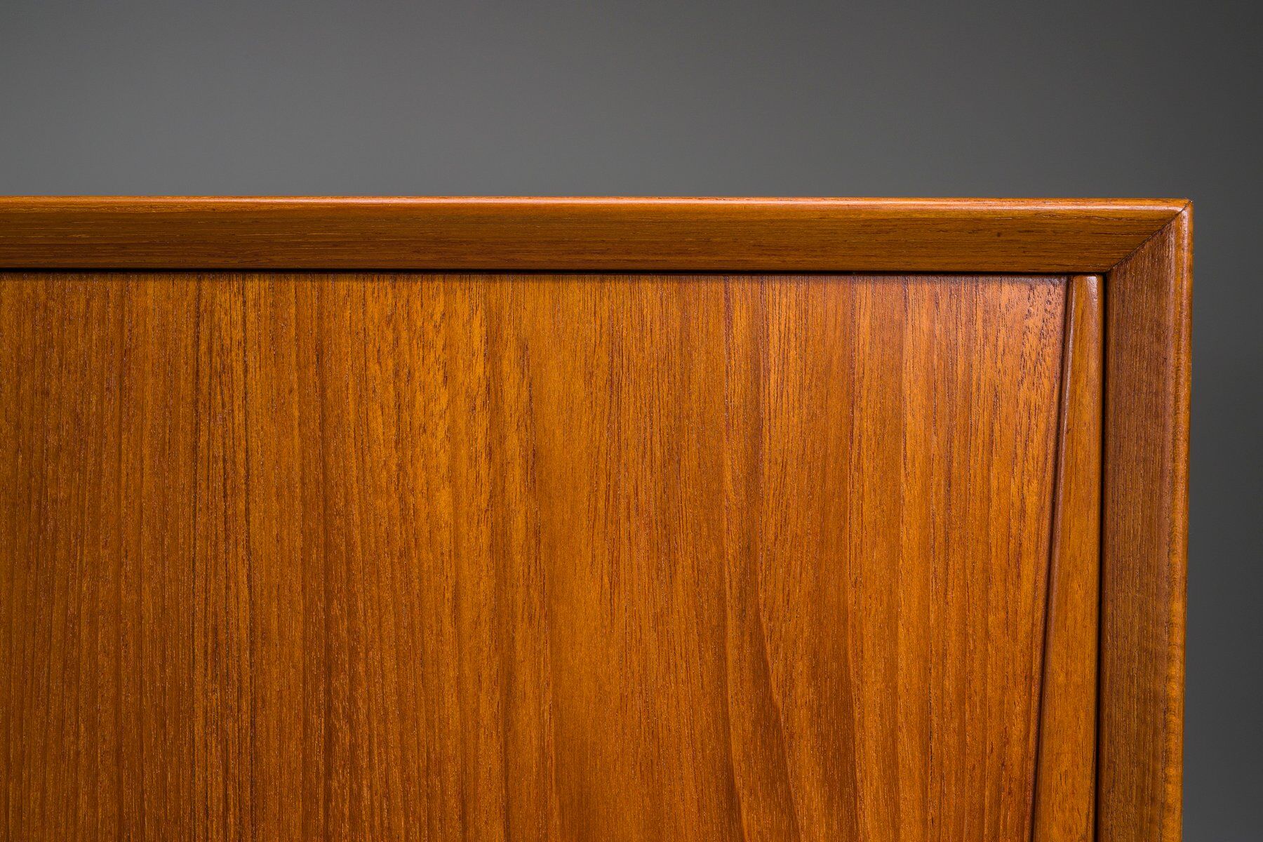 Model 19 teak highboard by Gunni Omann for Omann Jun, Denmark, 1960s