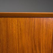 Model 19 teak highboard by Gunni Omann for Omann Jun, Denmark, 1960s