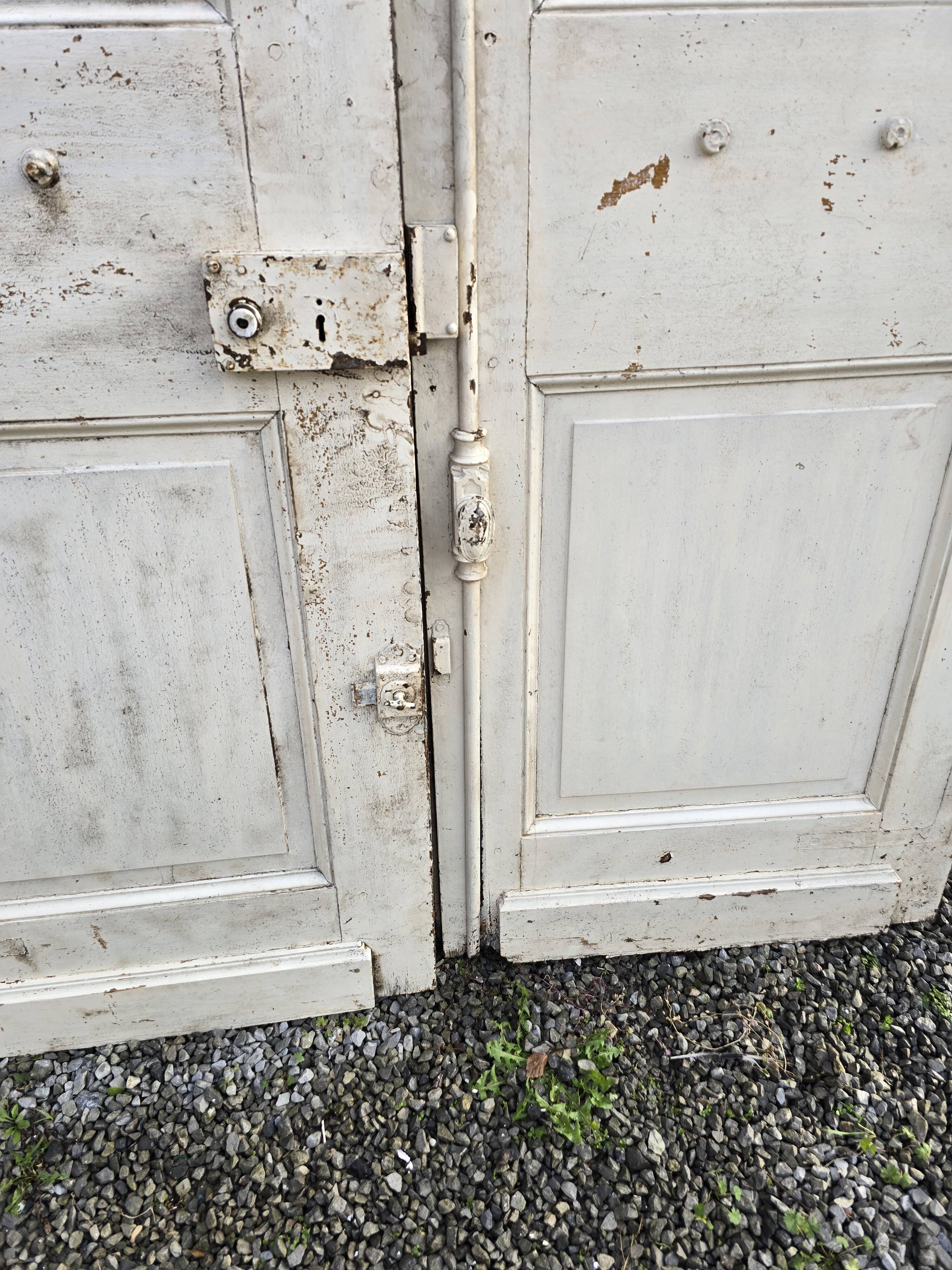 Old double oak front door