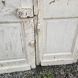 Ancienne double porte d’entrée en chêne