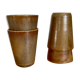 Vintage digoin sandstone cup glasses
