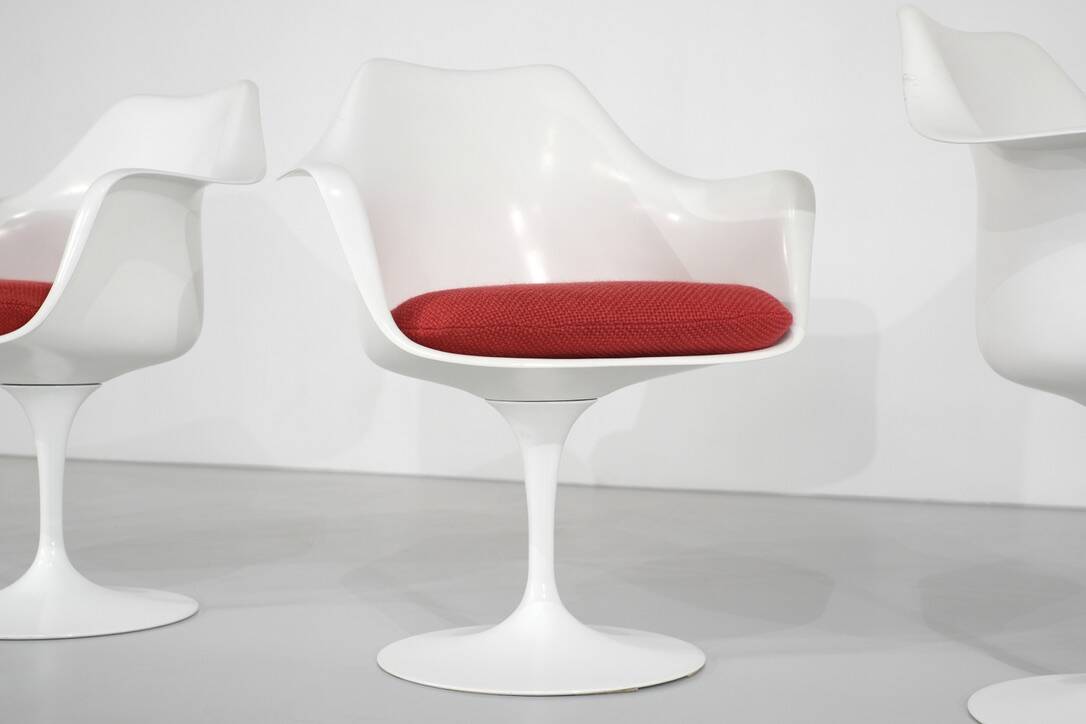 Set of "Tulip" model armchairs by Eero Saarinen for Knoll, USA