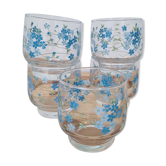 Verres vintage veronica arcopal myosotis