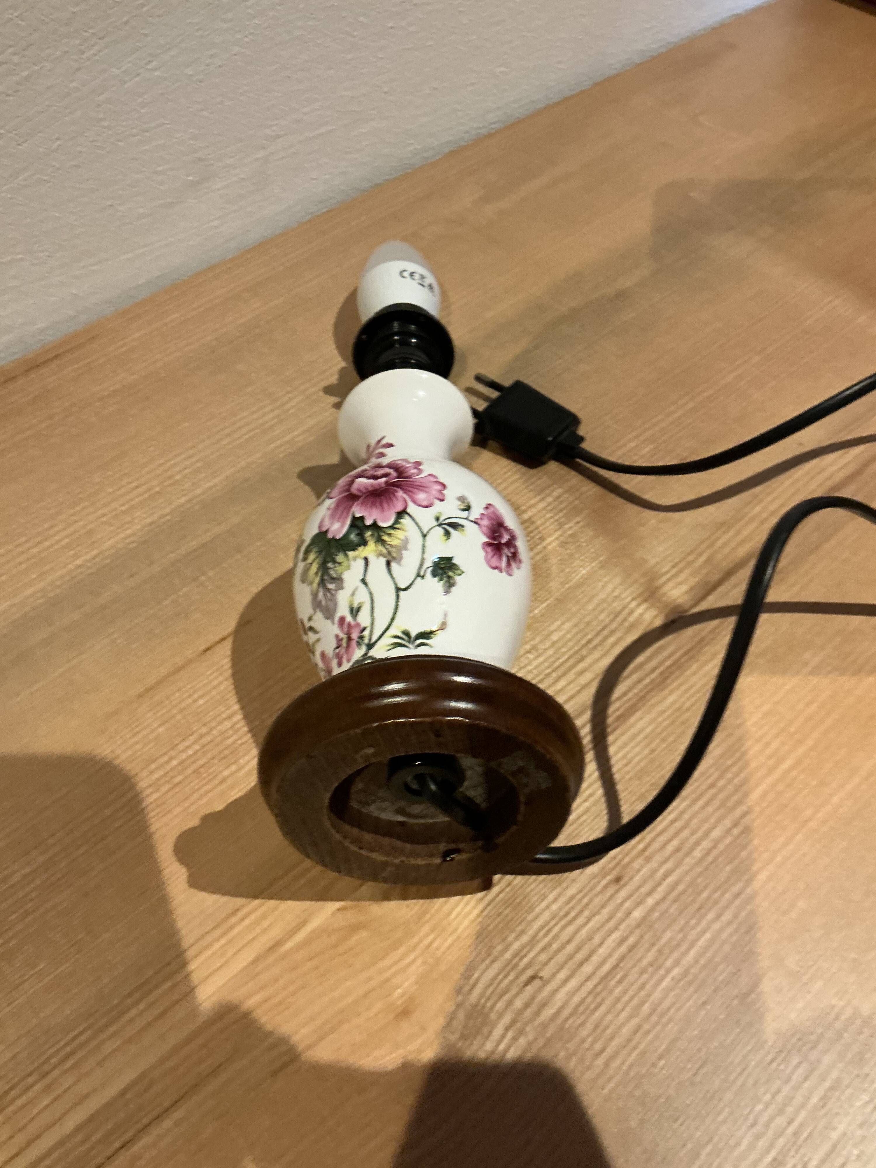 Pied de lampe balustre en ceramique