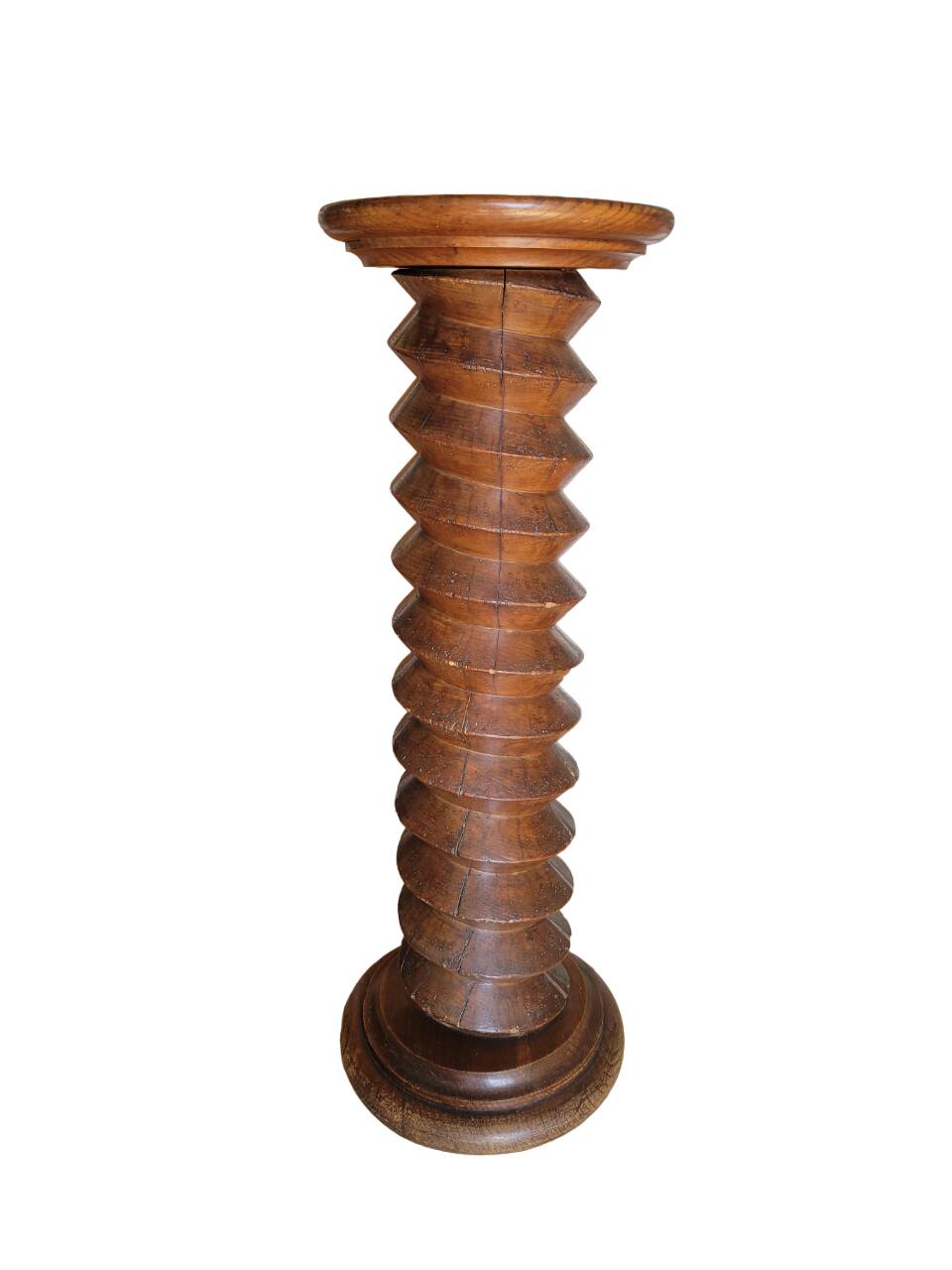 Solid wood "press screw" saddle
