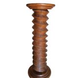 Solid wood "press screw" saddle