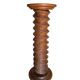 Solid wood "press screw" saddle