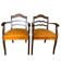 Paire de Fauteuils en bois et velours années 30-40
