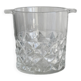 Thick glass ice bucket