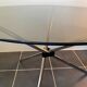 Round kitchen or dining room in smoked glass chrome structure an70