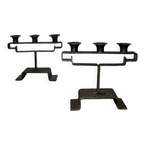 chandeliers brutalistes