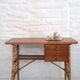 Desk and chair in rattan, Louis Sognot, 1950s-1960s.
