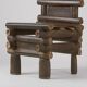 West African Bamileke bamboo handcrafted chair Circa 1950