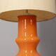 Vintage 70s floor lamp in orange glass Italian design