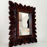 Antique mirror in carved wood