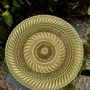 Large brass fruit bowl in Neo-Renaissance style