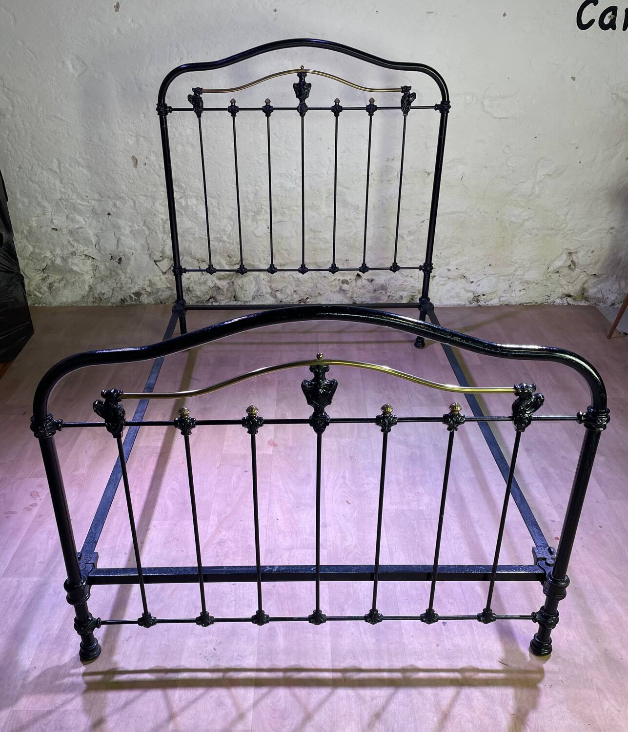 Napoleon III style wrought iron bed