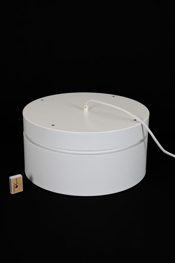Big Danish Space Age pendant lamp / 1970s / Mid-century modern design / White