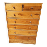 Comode en pin 1980 tenon mortaise