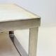 Table basse céramique / chrome — Jean Gregorieff, France, 1970s