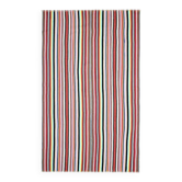 Tapis turc Oushak fait main en laine et coton rouge 174x287 des années 1970