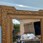 Miroir Bois et Stuk doré 19 ème