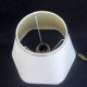 French Louis XV Style Table Lamp: Cream Hexagon Shade, Gold Trim