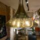 70s plexiglass tulip pendant light / chandelier