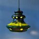 Green pendant lamp west Germany ceramic Fat Lava