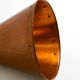 1960s cone pendant lamp in copper by th. valentiner copenhagen denmark