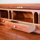 Mid-century Danish style vintage Swedish teak desk drinks cabinet by Egon Ostergaard