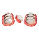 Vintage slip bowls in the shape of a crustacean