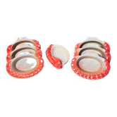 Vintage slip bowls in the shape of a crustacean