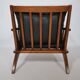Leather Lounge Armchair Set – Teak, 1960s Mid-Century Vintage