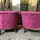Pair of armchairs bergères Art Deco period